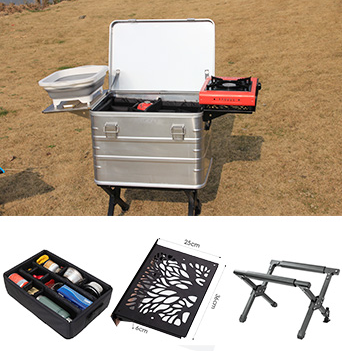 Outdoor Folding Mobile Cook Station Kitchen Box